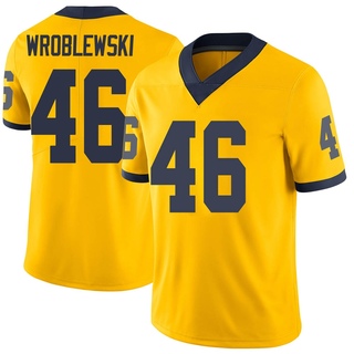 Michael Wroblewski Limited Men's Michigan Wolverines Maize Football Jersey