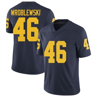 Michael Wroblewski Limited Navy Men's Michigan Wolverines Football Jersey