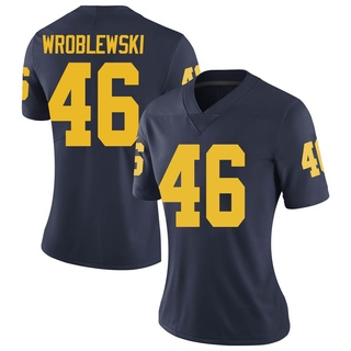 Michael Wroblewski Limited Navy Women's Michigan Wolverines Football Jersey