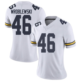 Michael Wroblewski Limited White Women's Michigan Wolverines Football Jersey