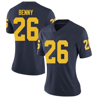 Rayshaun Benny Limited Navy Women's Michigan Wolverines Football Jersey