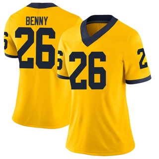 Rayshaun Benny Limited Women's Michigan Wolverines Maize Football Jersey