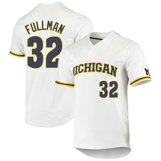 Valiant University of Michigan Baseball Navy Pinstripe Replica Jersey