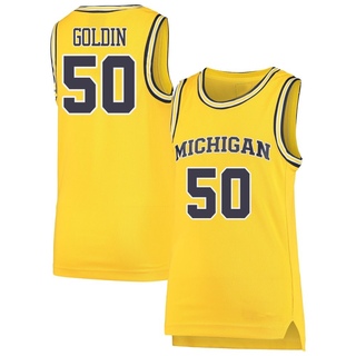 Vladislav Goldin Replica Gold Men's Michigan Wolverines Maize Basketball Jersey