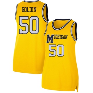 Vladislav Goldin Replica Gold Women's Michigan Wolverines Maize Retro Basketball Jersey